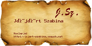 Jójárt Szabina névjegykártya